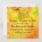 Erntedank Dinner Party Einladung (Rückseite)