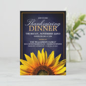 Erntedank Dinner Party Einladungen (Stehend Vorderseite)