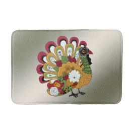 Erntedank Dinner Party Farbenfrohe Blüte Türkei Badematte