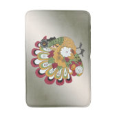 Erntedank Dinner Party Farbenfrohe Blüte Türkei Badematte (Vorderseite Vertikal)