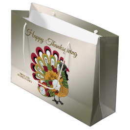 Erntedank Dinner Party Farbenfrohe Blüte Türkei Große Geschenktüte