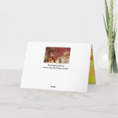 Erntedank Dinner Party Feiertagskarte (Rückseite)