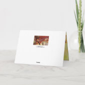 Erntedank Dinner Party Feiertagskarte (Rückseite)