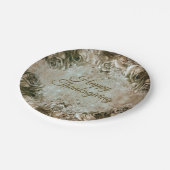 Erntedank Dinner Party Florenz Rustikal Vintag Pappteller (Schrägansicht)