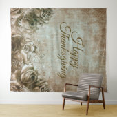 Erntedank Dinner Party Florenz Rustikal Vintag Wandteppich (Beispiel (Horizontal))