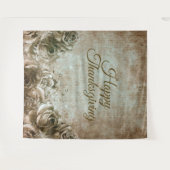 Erntedank Dinner Party Florenz Rustikal Vintag Wandteppich (Vorderseite (Horizontal))