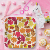 Erntedank Dinner Party Herbstfarben Blätter Pappteller (Party)