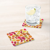 Erntedank Dinner Party Herbstfarben Blätter Rechteckiger Pappuntersetzer (Vor Ort)