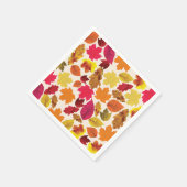 Erntedank Dinner Party Herbstfarben Blätter Serviette (Ecke)