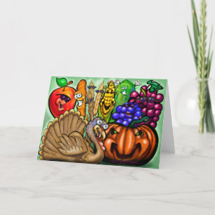 Erntedank Dinner Party Karte