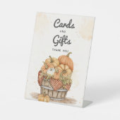 Erntedank Dinner Party Karten und Geschenke Sockelschild (Vorderseite)