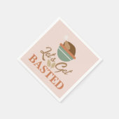 Erntedank Dinner Party Lass's Get Basted Turkey Serviette (Ecke)