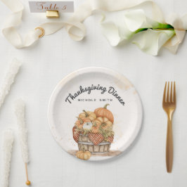 Erntedank Dinner Party Pappteller