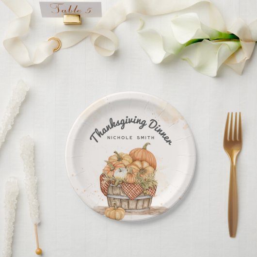 Erntedank Dinner Party Pappteller (Hochzeit)