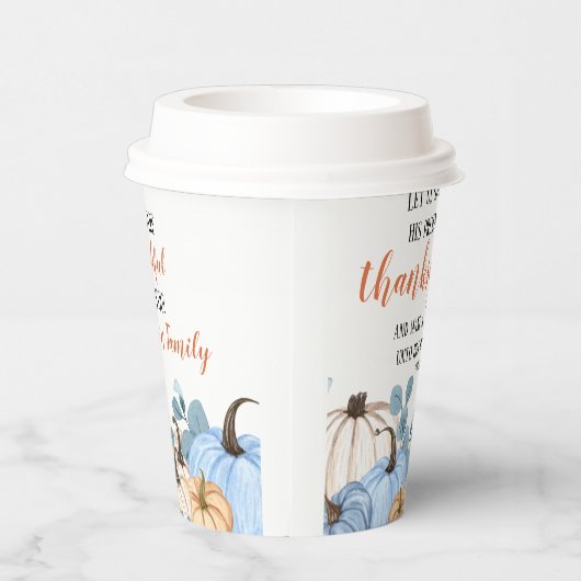 Erntedank Dinner Party Persönliche Bezeichnung Pappbecher (Rechts)