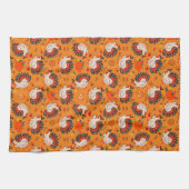 Erntedank Dinner Pattern Küchentuch (Horizontal)