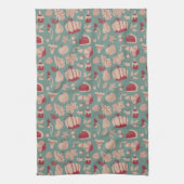 Erntedank Dinner Pattern Küchentuch (Vertikal)