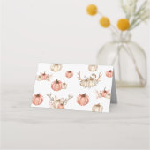 Erntedank Dinner Platzkarte Pumpkin Gewürz (Rückseite)