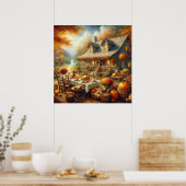 Erntedank Dinner Poster (Küche)