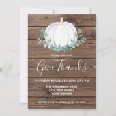 Erntedank Dinner Pumpkin Einladung (Vorderseite)