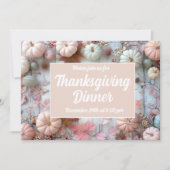 Erntedank Dinner Pumpkin Einladung (Vorderseite)