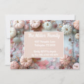 Erntedank Dinner Pumpkin Einladung (Rückseite)