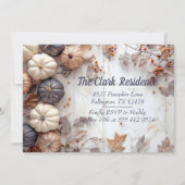 Erntedank Dinner Pumpkin Einladung (Rückseite)