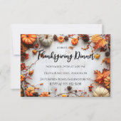 Erntedank Dinner Pumpkin Einladung (Vorderseite)