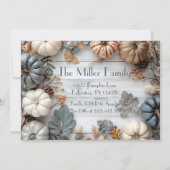 Erntedank Dinner Pumpkin Einladung (Rückseite)