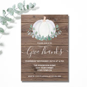 Erntedank Dinner Pumpkin Einladung