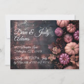 Erntedank Dinner Pumpkin Einladung Rustikal (Rückseite)