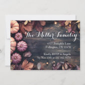 Erntedank Dinner Pumpkin Einladung Rustikal