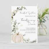 Erntedank Dinner Pumpkin Einladung Vorlage (Stehend Vorderseite)