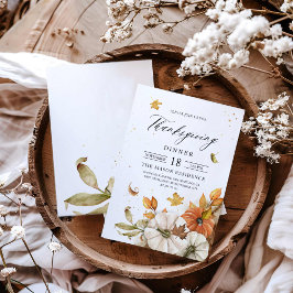 Erntedank Dinner Pumpkin Thema Einladung