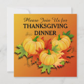 Erntedank Dinner - Pumpkins Einladung (Vorderseite)