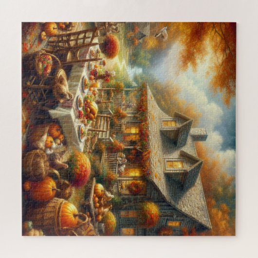 Erntedank Dinner Puzzle (Horizontal)