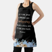 Erntedank Dinner Rustikale Schwarze Schrift Schürze (InSitu)