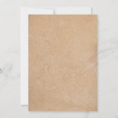 Erntedank Dinner Rustikaler Vintager Kürbisfall Einladung (Rückseite)