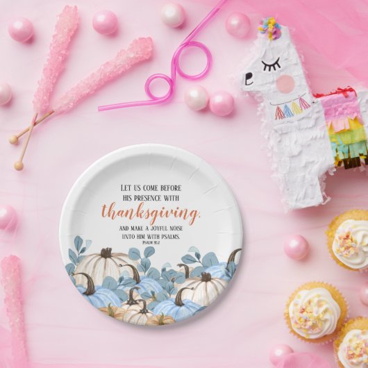 Erntedank Dinner Scripture Pumpkin Patch Pappteller (Party)