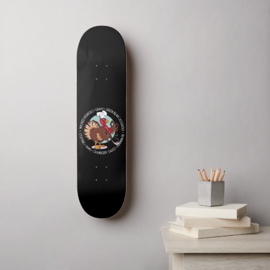 ERNTEDANK DINNER SERVIERT lustigen Erntedank Skateboard (Wandkunst)