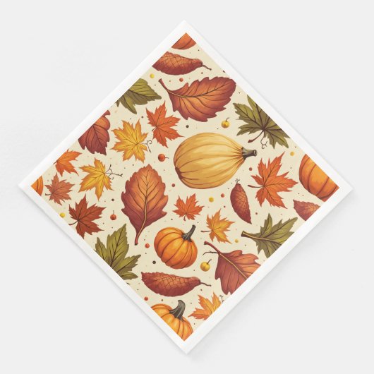 Erntedank Dinner Serviette (Ecke)