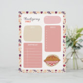 Erntedank Dinner Shopping List (Stehend Vorderseite)