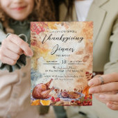 Erntedank Dinner Table and Fall Movies Einladung