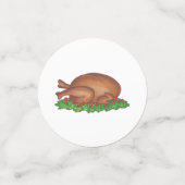 Erntedank Dinner Türkei Cranberry Pumpkin Pie Konfetti (Klein Vorderseite)