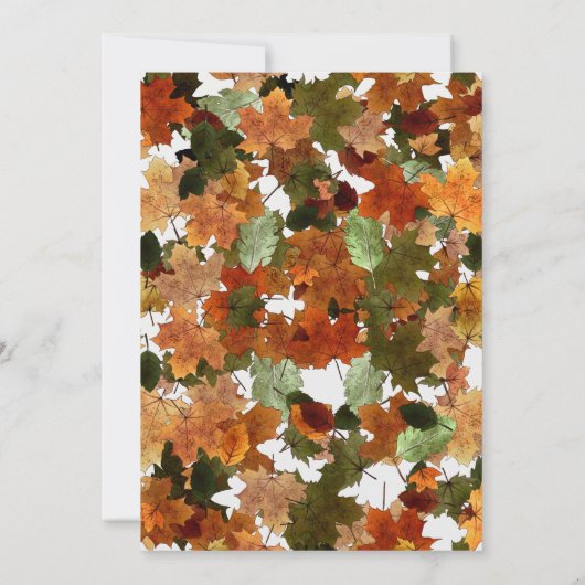 Erntedank Dinner Türkei Einladung (Rückseite)