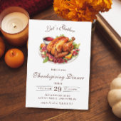 Erntedank Dinner Türkei Fall Moderner Chic Einladung