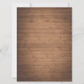 Erntedank Dinner Türkei Holzfäller Eintrittskarte Einladung (Rückseite)