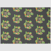 Erntedank Dinner Türkei Pumpkin Fall Greenery Seidenpapier (Vorderseite)