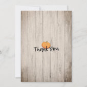 Erntedank Dinner Türkei Pumpkins & Herbstlaube Einladung (Rückseite)