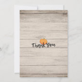 Erntedank Dinner Türkei Pumpkins & Herbstlaube Einladung (Rückseite)